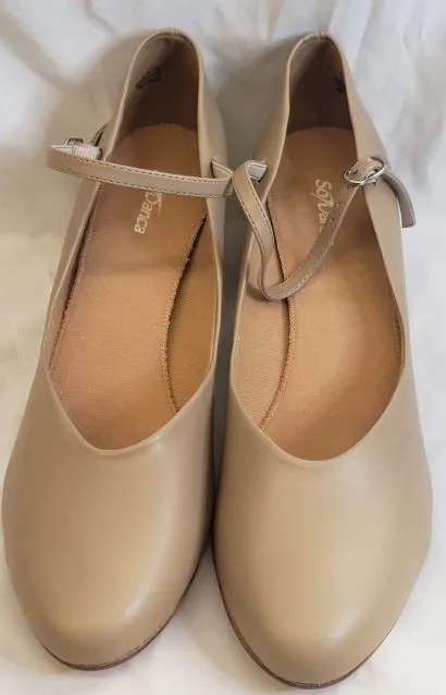 Street Edge 1.5" Amaya -- Instep Strap Character Shoe -- Tan