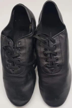 1.5" Stewart -- Men's Latin Ballroom Oxford -- Black Comfort Tongue