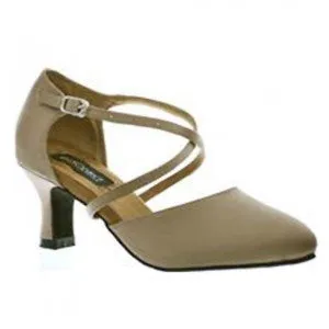 Soul Walk Island Step 2.38" Amber -- Standard Ballroom Shoe -- Bronze Satin