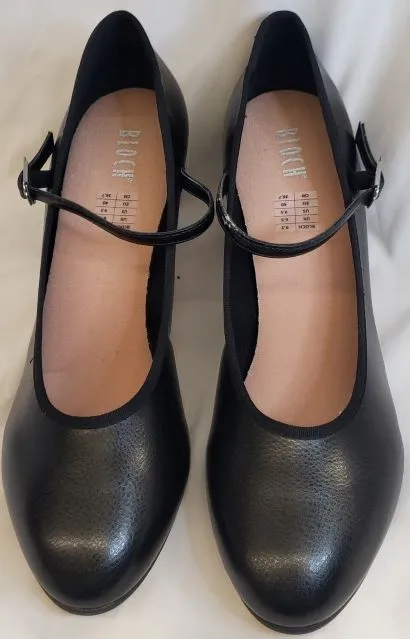 Nature Walk Deep Shade 2.5" Kickline -- Women's Instep Strap Character Shoe -- Black