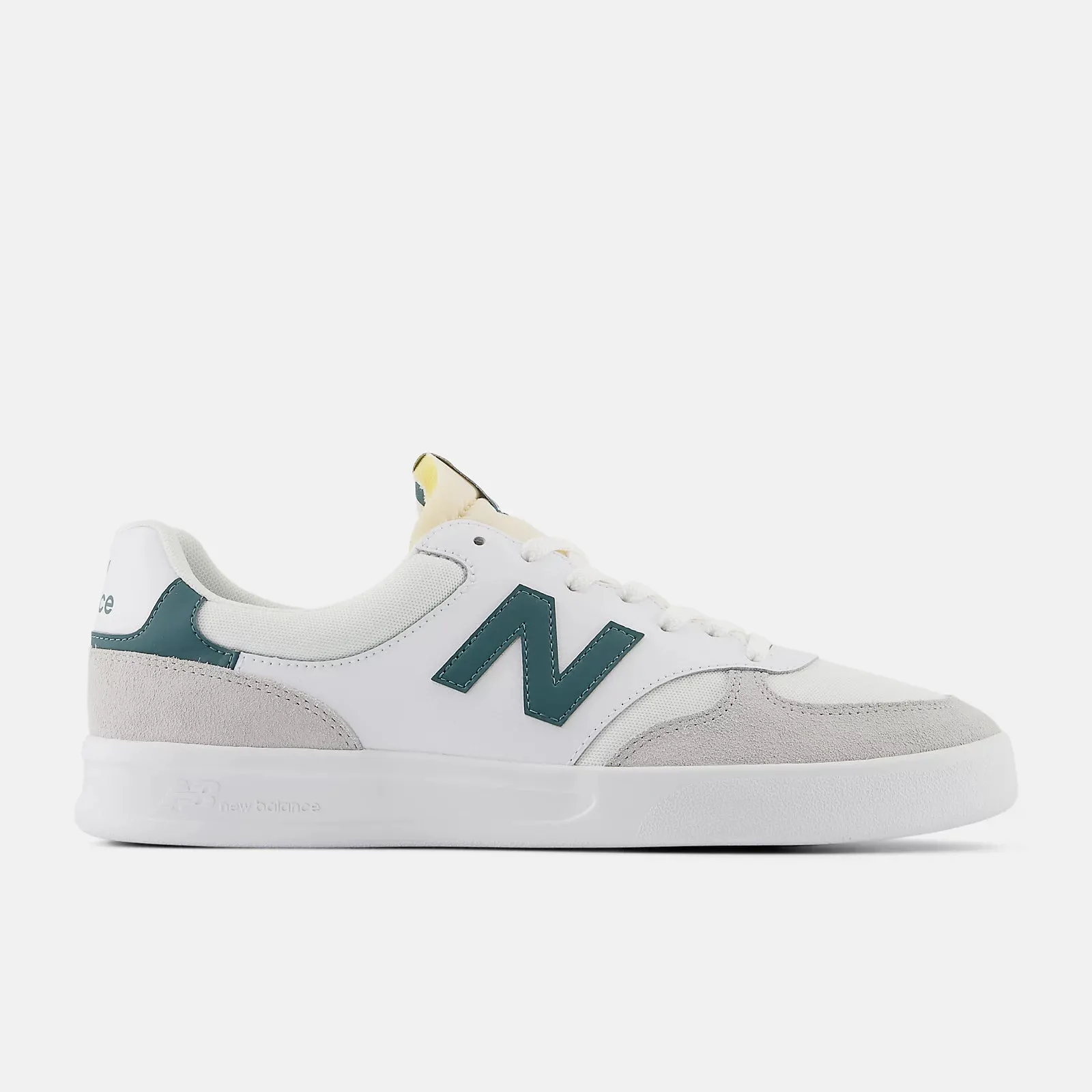 zipper shoes padded tongue running shoes 300 Court - White with Brighton Grey