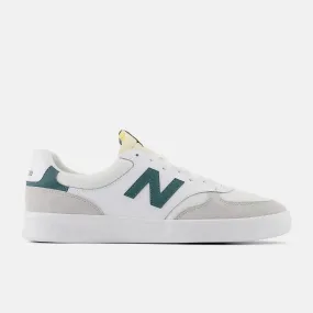 zipper shoes padded tongue running shoes 300 Court - White with Brighton Grey