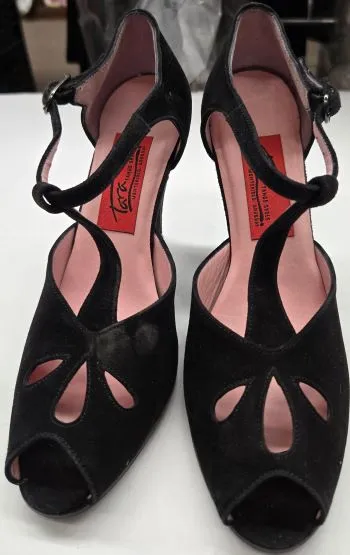 Pearl Shine 3.5" Malena V -- Women's Tango Shoes -- Black