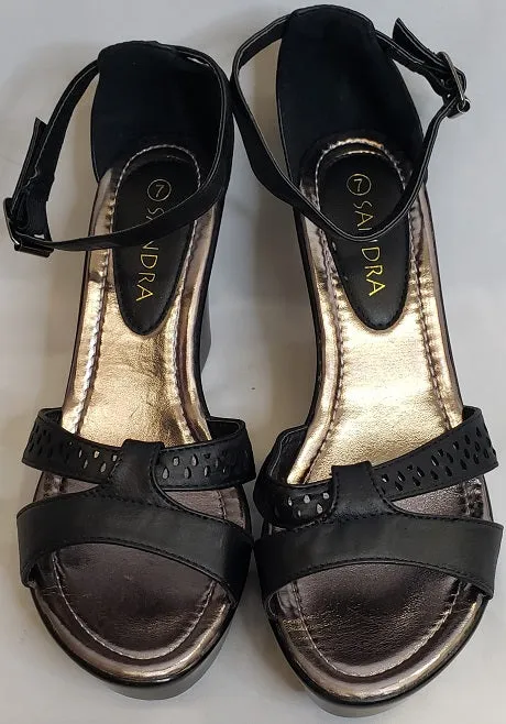 3.5" Rivka -- Women's Wedge Sandal -- Black Comfortable Footwear