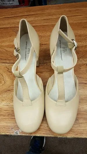 3" Julie -- T-Strap Ballroom Shoe -- Tan Workout