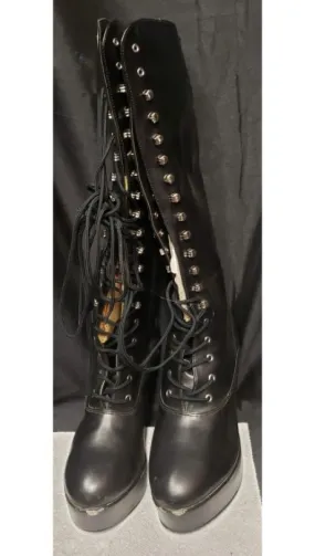 Stylish Look 4" Exotica -- Women's Platform Dress Boot -- Black
