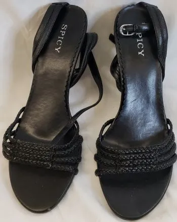4" Milani -- Women's High Heel Sandal --  Black Outdoor Wear Stylish