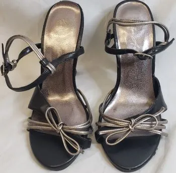 Effortless Walking 4" Panola -- Women's High Heel Sandal -- Black/Pewter