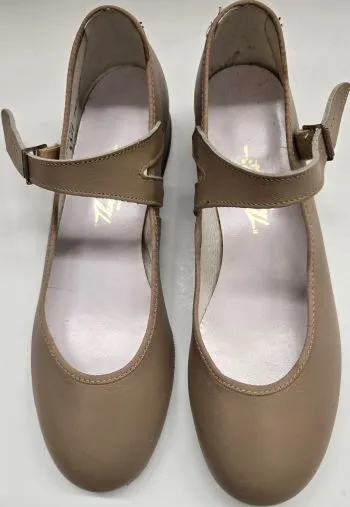 .75" Jeremie -- Flat Heel Ballroom Shoe -- Tan All Weather Comfort