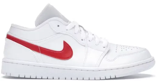 Dance Fit Flexible Fit Jordan 1 Low White University Red (Women's)