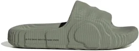 Durable outsole adidas Adilette 22 Slides Silver Green (Women's)
