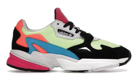 adidas Falcon Hi Res Yellow Multi-Color (W) Smooth Soles Comfortable Wear