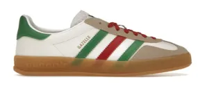 Abrasion resistant velcro adidas x Gucci Gazelle White Green Red (Women's)
