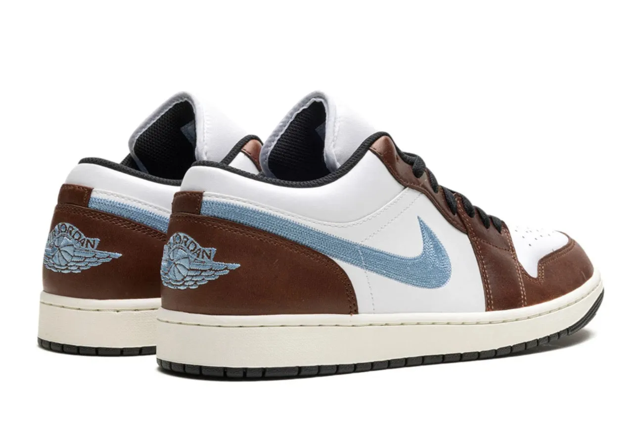 Breathable Beach Walk Air Jordan 1 Low ??Mocha Blue Grey?? (GS)