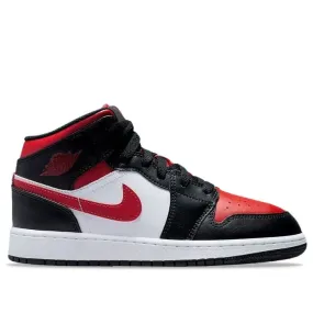 Air Jordan 1 Mid Alternate Bred Toe (GS) Love Glow Slip On