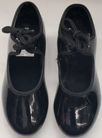 Annie Tyette Jr. -- Children's Tap Shoe -- Black Patent Sand Move Comfort Run