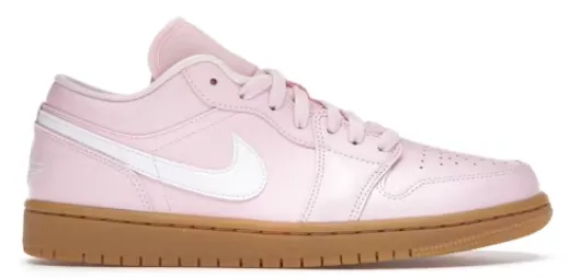 Jordan 1 Low Arctic Pink Gum (Women's) Flexibility Feature Fashion Glow