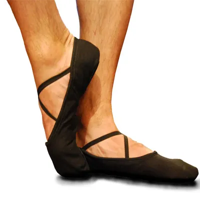 Apollo Canvas -- Split Sole Ballet -- Black Lightweight Form Road Trip