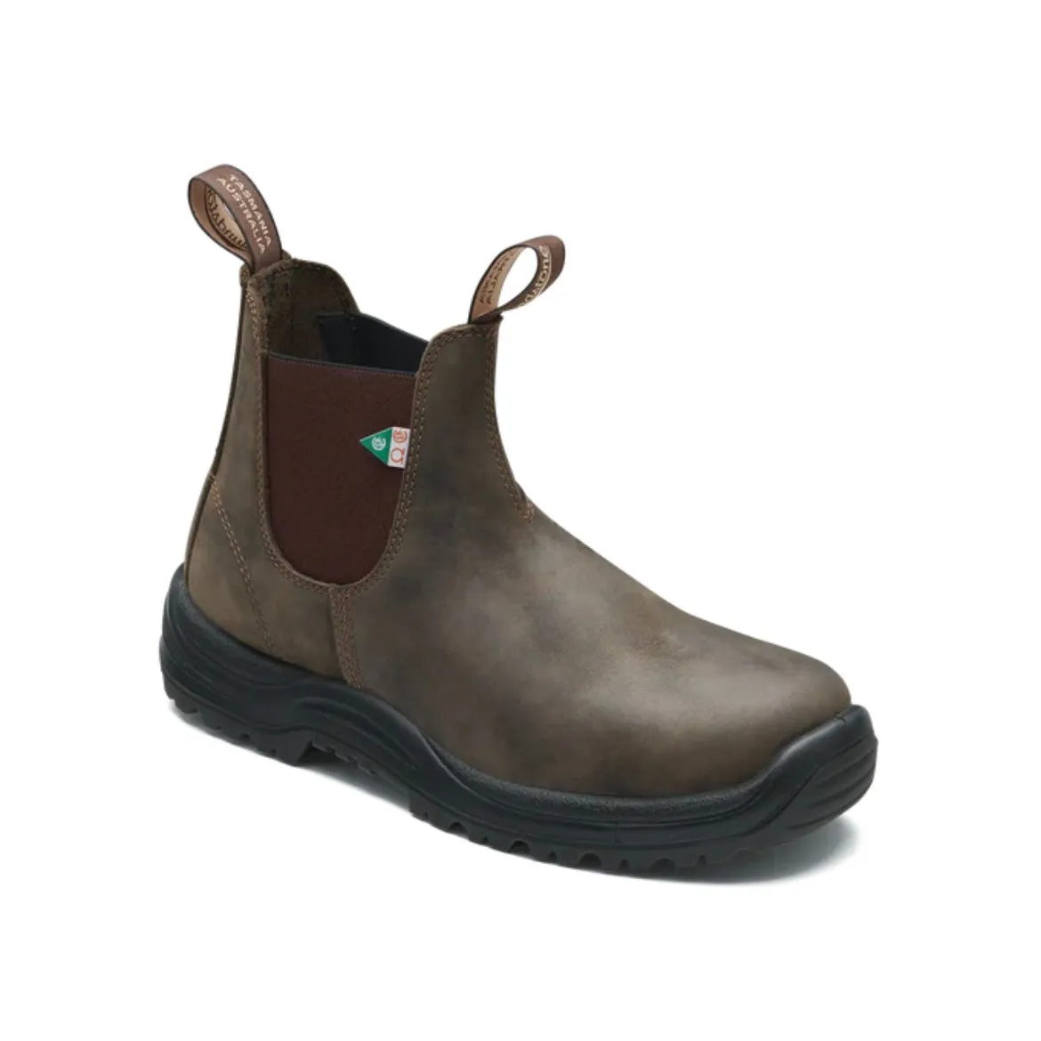 Blundstone 180 - Work and Safety Boot Waxy Rustic Brown All-Weather Design.