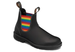 Stylish Design BLUNDSTONE 2105 - Original Black with Rainbow Elastic & Contrast Stitching