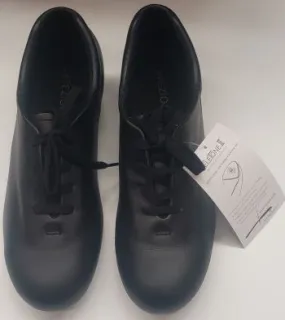 Sleek Leather Bobbie II -- Unisex Premier Tap Oxford -- Black