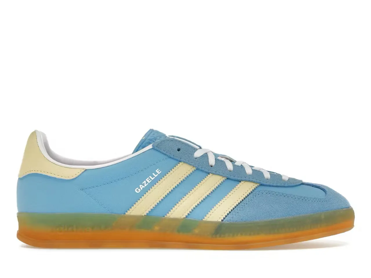 Lightweight Form Road Trip Adidas Gazelle Indoor Semi Blue Burst Almost Yellow