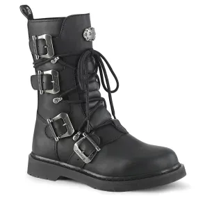 All Fit Metallic Edge BOLT-265 Black Vegan Leather