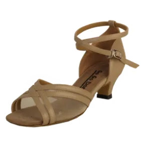 Spring Jump Virtual Step 1.3" Harper -- Thick Heel Latin Sandal -- Tan