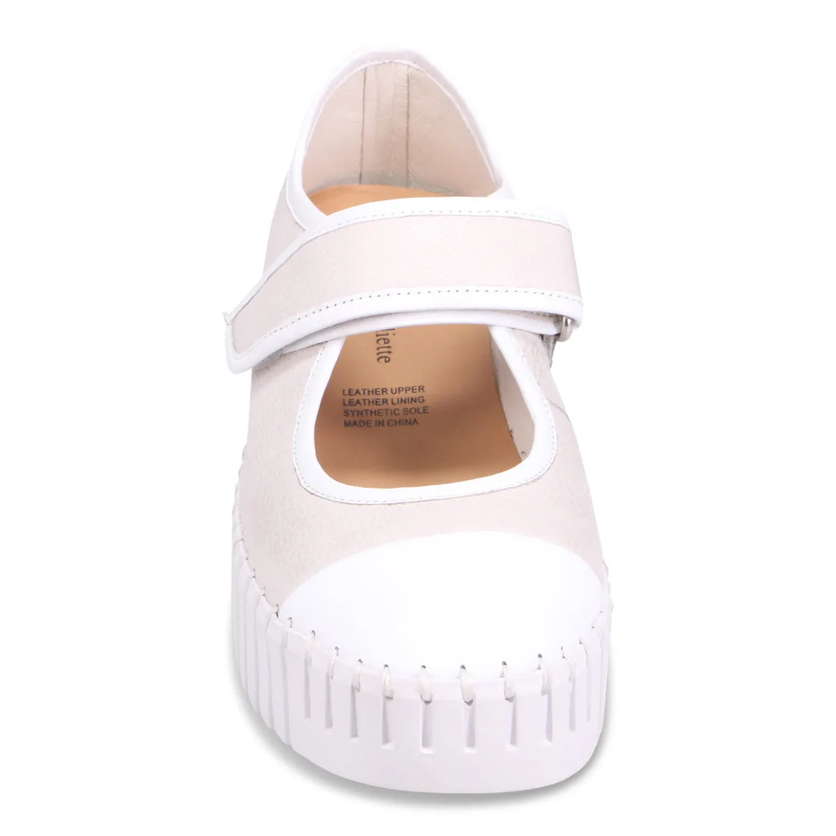 Berit - White/Nougat Tumble Comfort Grip all - terrain