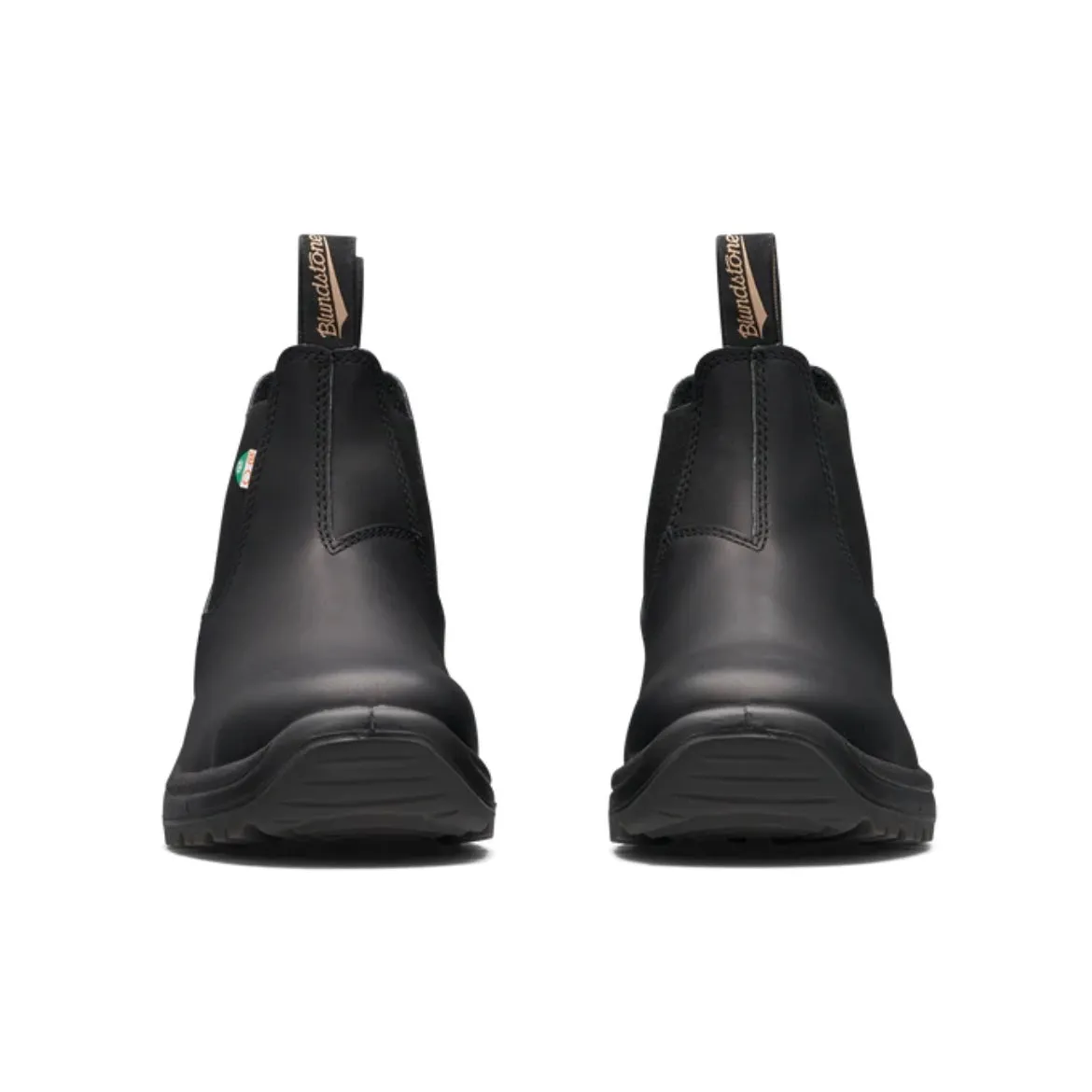 Blundstone 163 - Work & Safety Boot Black Padded Footbed Zip Edge