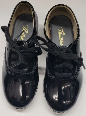 Chanze -- Boy's Tap Oxford -- Black Patent Comfortable Design