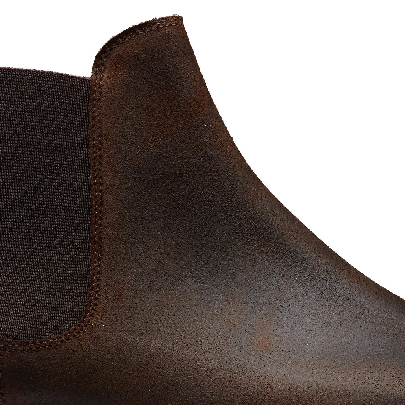 Sleek Shape Men Edge Chelsea 5 Dark Brown Rough-Out Suede
