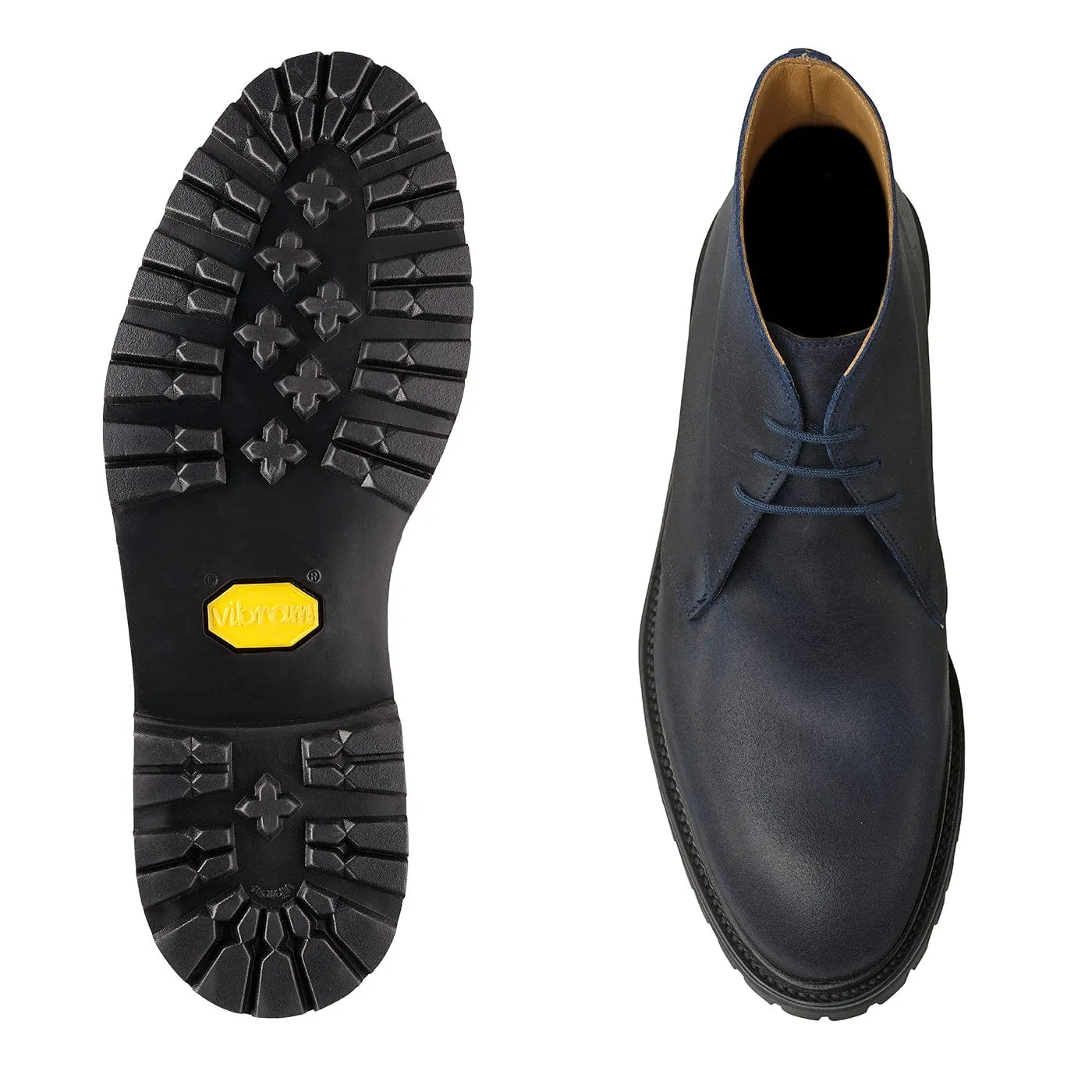 Chepstow 4 Navy Rough-Out Suede Elastic Ankle