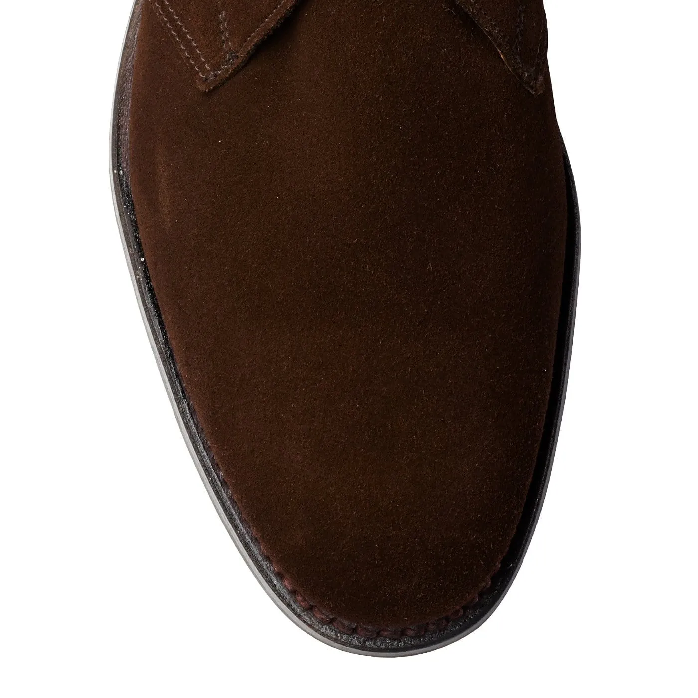Chiltern Dark Brown Suede Soft Material Modern Design