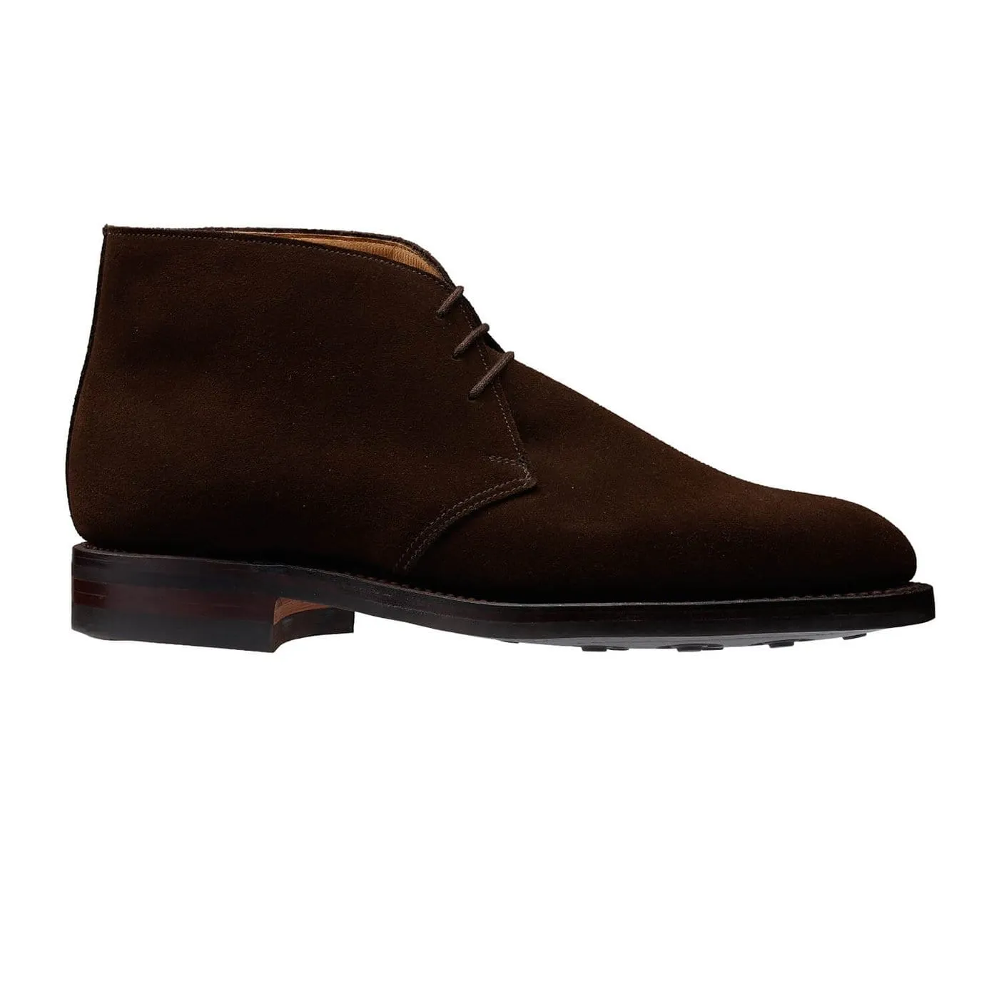 Comfortable Feel Waterproof Upper Chiltern Dark Brown Suede