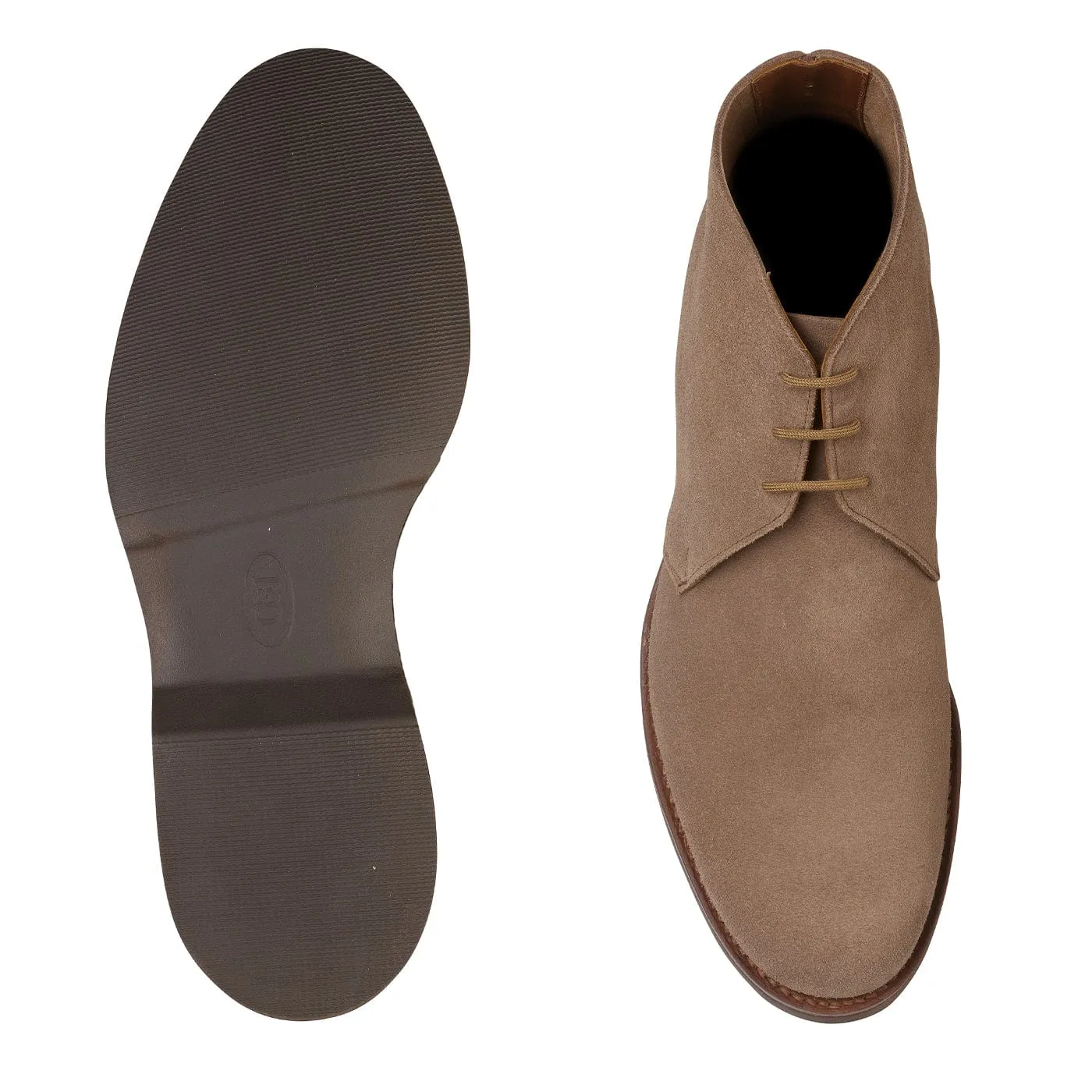 Chukka 4 Taupe Reverse Butt Suede Slip Resistant Rugged Wear