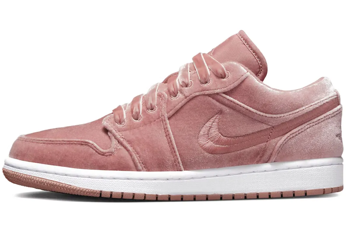 Velvet Soft Air Jordan 1 Low SE Pink Velvet (W)