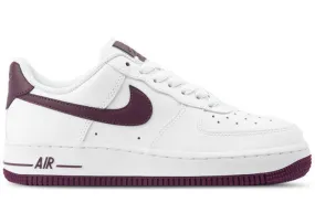 Nike Air Force 1 Low Patent White Bordeaux (W) Arch support Smart Fit