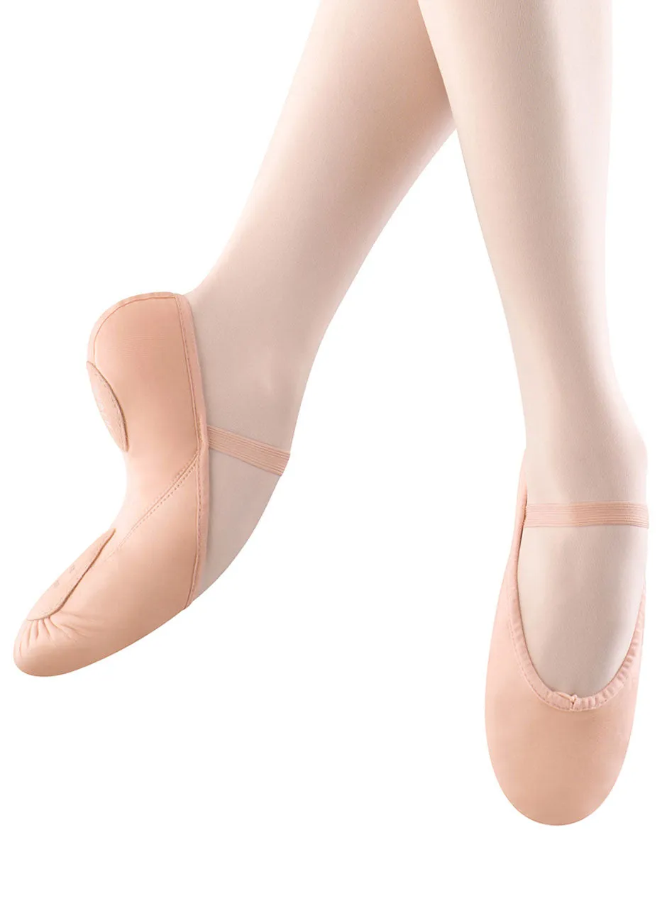 Reinforced Smart Fit Neo Hybrid Leather/Neoprene Split Sole Ballet -- Pink