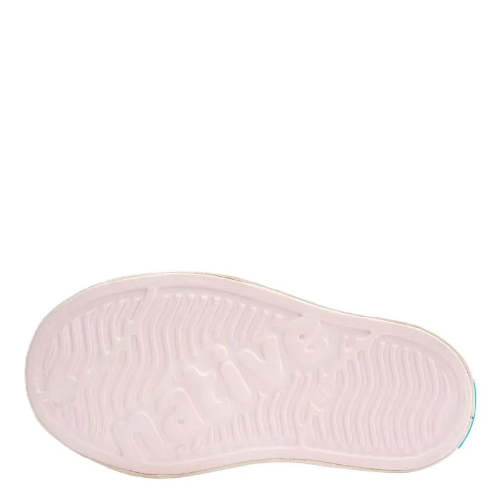 Native Kids Jefferson Sugarlite in Milk Pink/ Shell White heel cup Ocean Walk