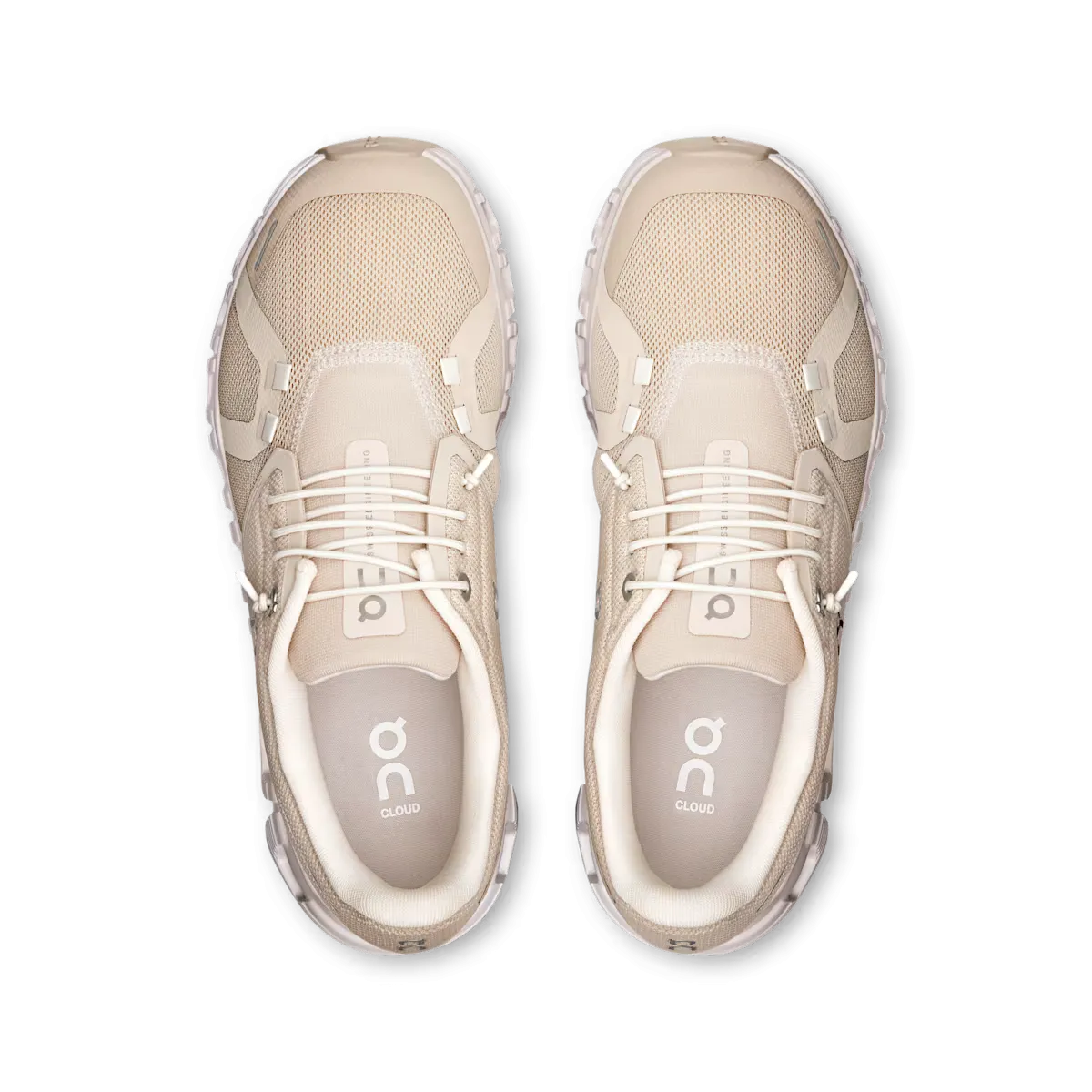 On Running Cloud 6 Pearl White (Women's) Reinforced Metal Edge
