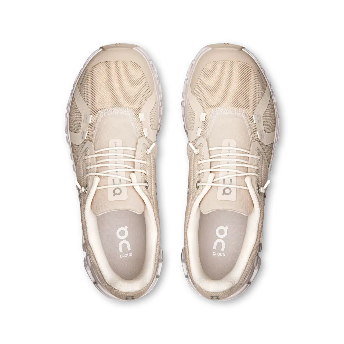 On Running Cloud 6 Pearl White (Women's) Reinforced Metal Edge
