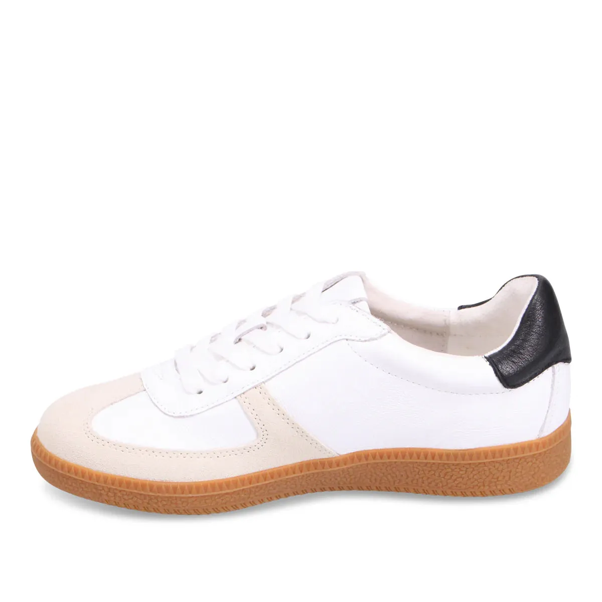 running in flat terrain shoes slip - on shoes Dari - White/Black