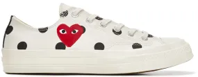 Ventilation holes Converse Chuck Taylor All-Star 70s Ox Comme des Garcons PLAY Polka Dot White