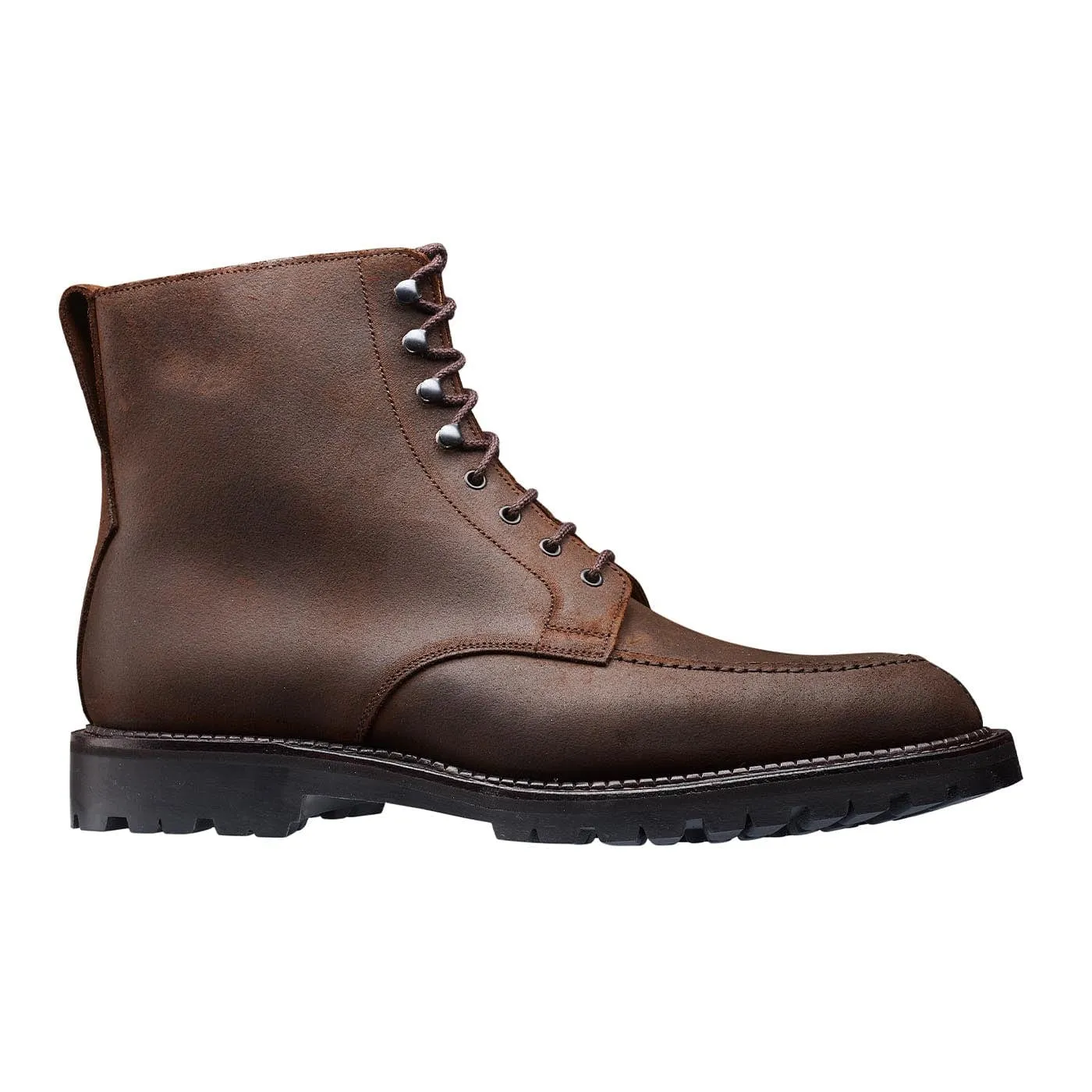 Hiking Style Indiana Dark Brown Rough-Out Suede