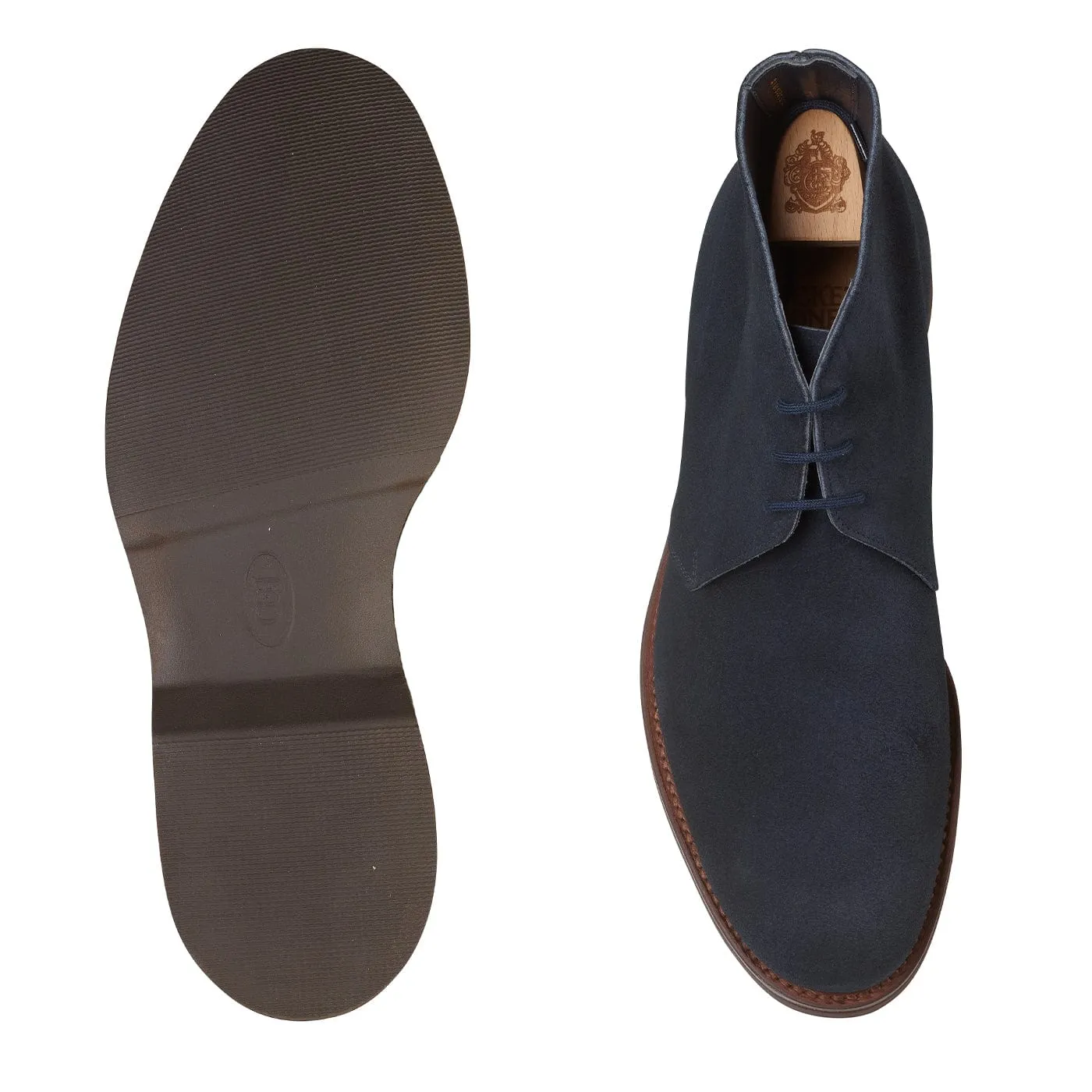 Chukka 4 Indigo Reverse Butt Suede Comfortable Footbed Suede
