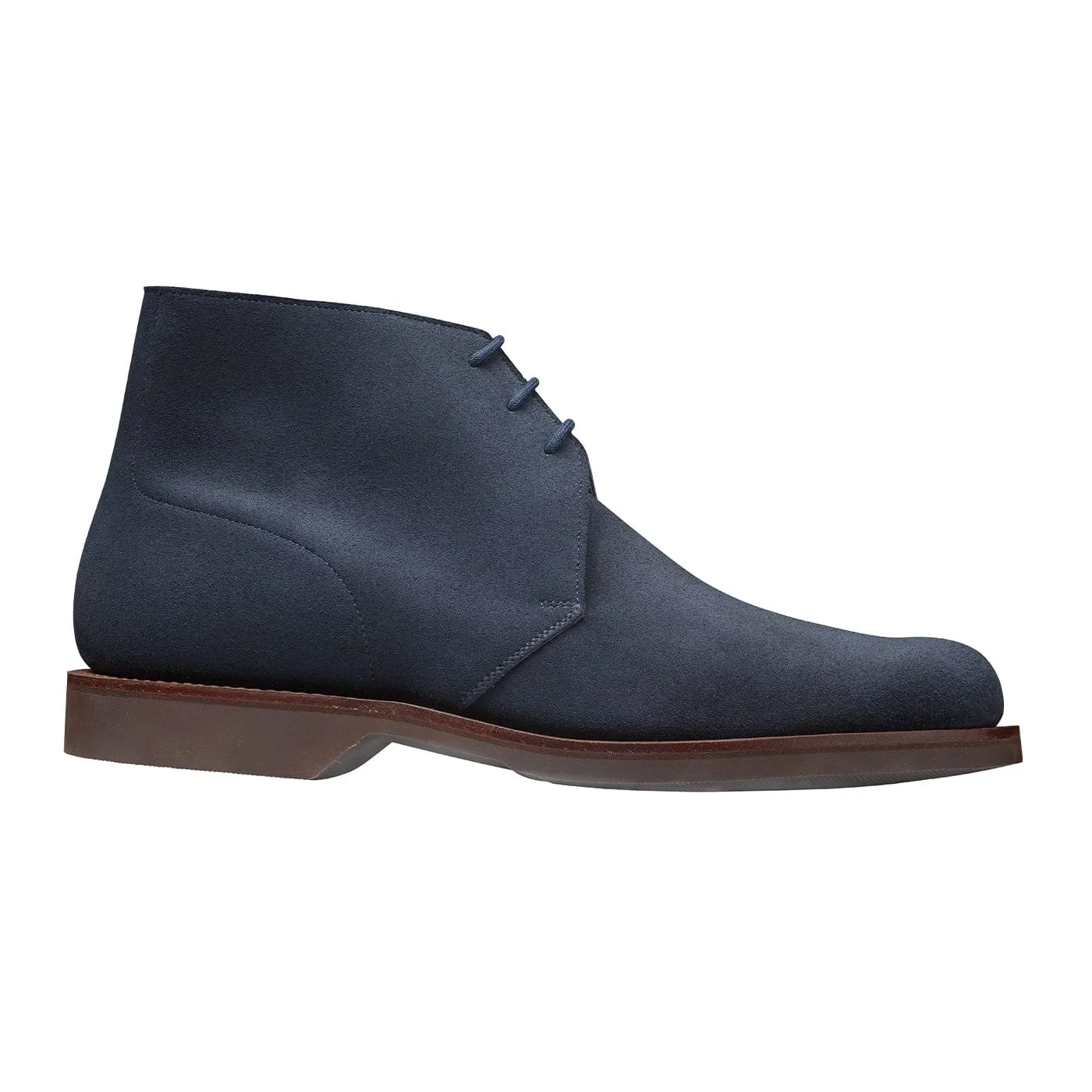 EVAOutsole Perfect For Hiking Chukka 4 Indigo Reverse Butt Suede