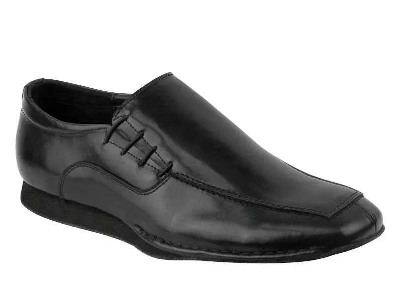 Leather Upper Sancho -- Unisex Side Tie Salsa Oxford -- Black