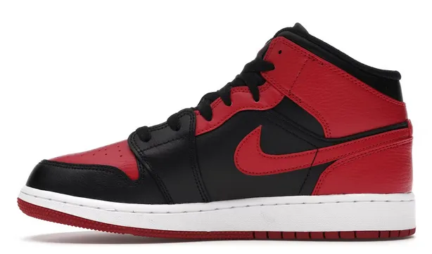 Jordan 1 Mid Banned 2020 (GS) Sturdy Build Game Edge