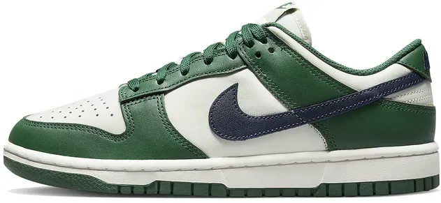 Nike Dunk Low Retro Gorge Green Midnight Navy (Women's) Durable Build Hiking Trails Comfortable Wear